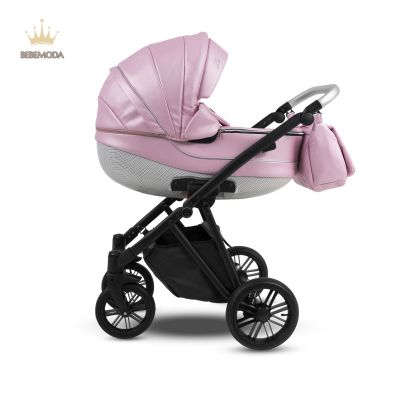 Bebemoda Комбинирана бебешка количка 3в1 Цвят розов