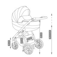 Bebemoda Комбинирана бебешка количка 3в1 Цвят кафяв